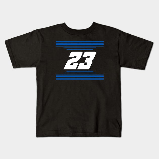 Bubba Wallace #23 2024 NASCAR Design Kids T-Shirt by AR Designs 